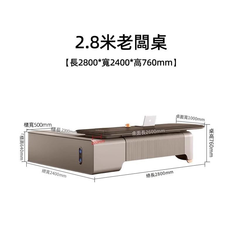 Fashionable Executive Desk, Luxury High-End Office Desk Set, Manager Desk, CEO/Chairman Office Furniture ED-A124