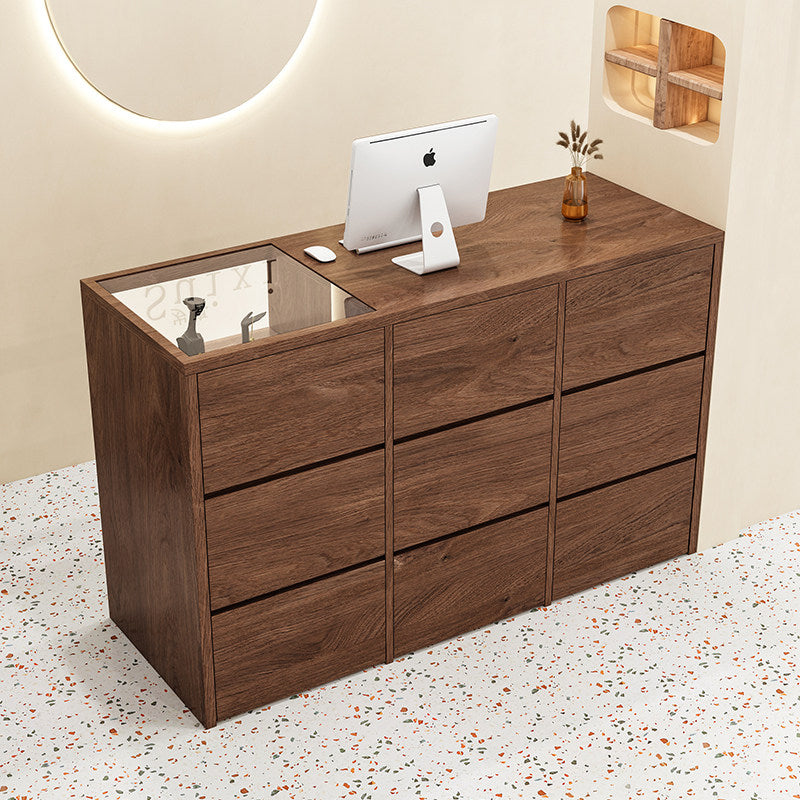 Simple Cashier Stand Store Small Bar Counter Island Flow Counter Front Reception Desk RD-A59