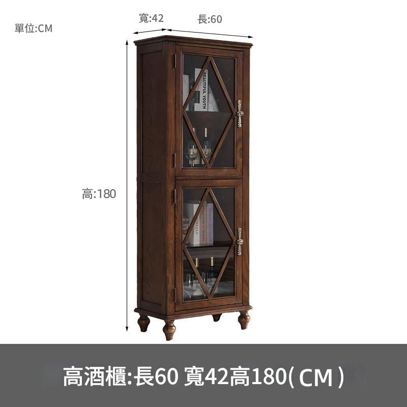 白蠟木實木電視櫃茶几組合美式客廳多功能影視櫃地櫃高低櫃小戶型CJ-A05