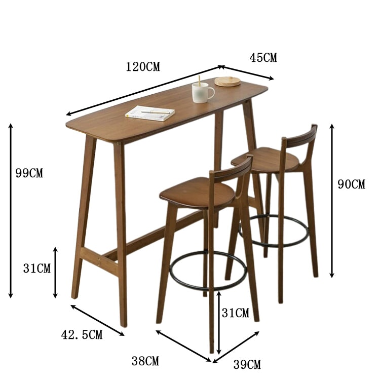 吧台桌,吧台桌,竹子,毛竹,圓形,簡約,棕色,自然,BT-A14