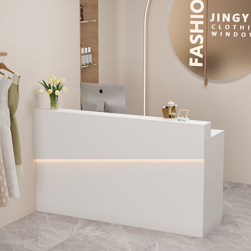 Cashier Counter Small Bar Store Reception Desk Simple Cream Style Bar Table Reception Desk RD-A57