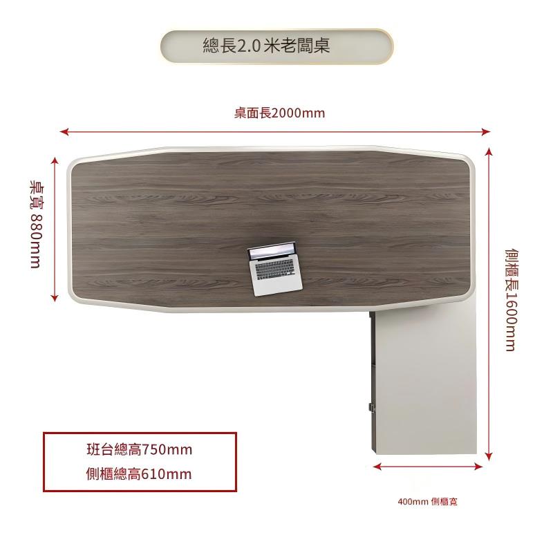 Executive Desk, President Desk, Simple Modern Office Desk and Chair Set, Office Furniture, Manager/Supervisor Light Luxury Executive Desk ED-A101