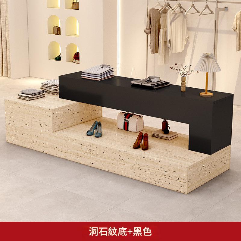Clothing store island display cabinet shopping mall exhibition hall central display table shoes bags cosmetics waterfall table display cabinet women's clothing store ZDT-A03