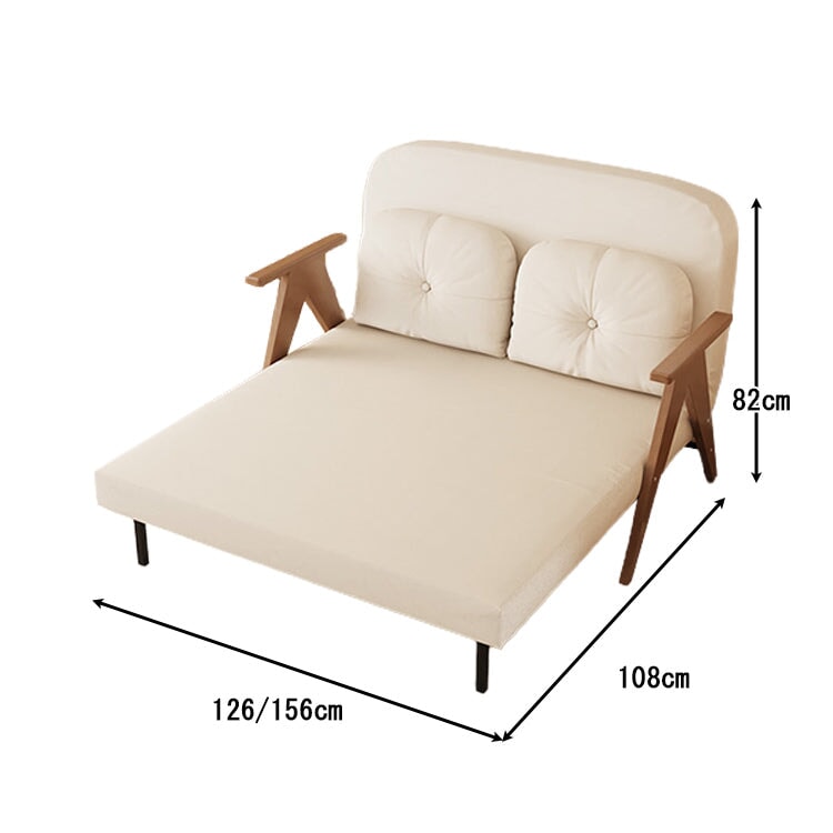 ソファー ベッド ソファーベッド カウチソファー モダン 高級感 二人掛け スタイル切り替え可能 ウレタン ラテックス リクライニング機能 リネン 天然木 SF-A10