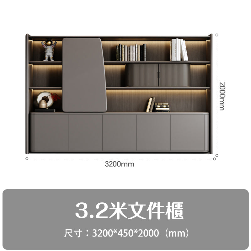 Executive Desk, Light Luxury, High-End Boss Desk, Leadership Office, Minimalist Modern Desk and Cabinet Set ED-A128