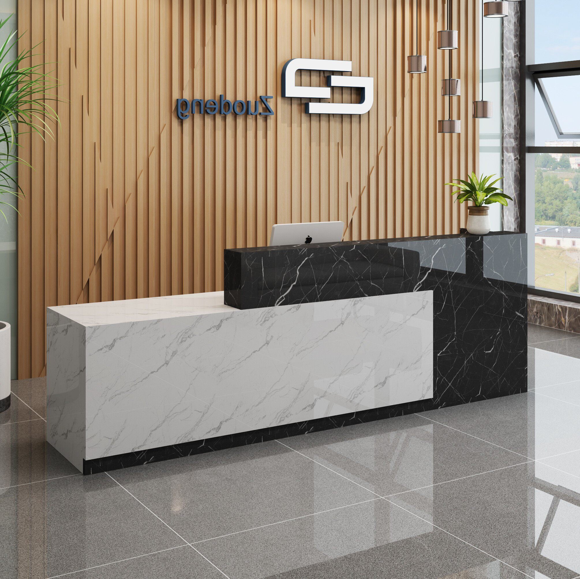 Company Reception Desk Cashier Counter Simple Modern Beauty Salon Convenience Store Clothing Store Small Bar Table RD-A54