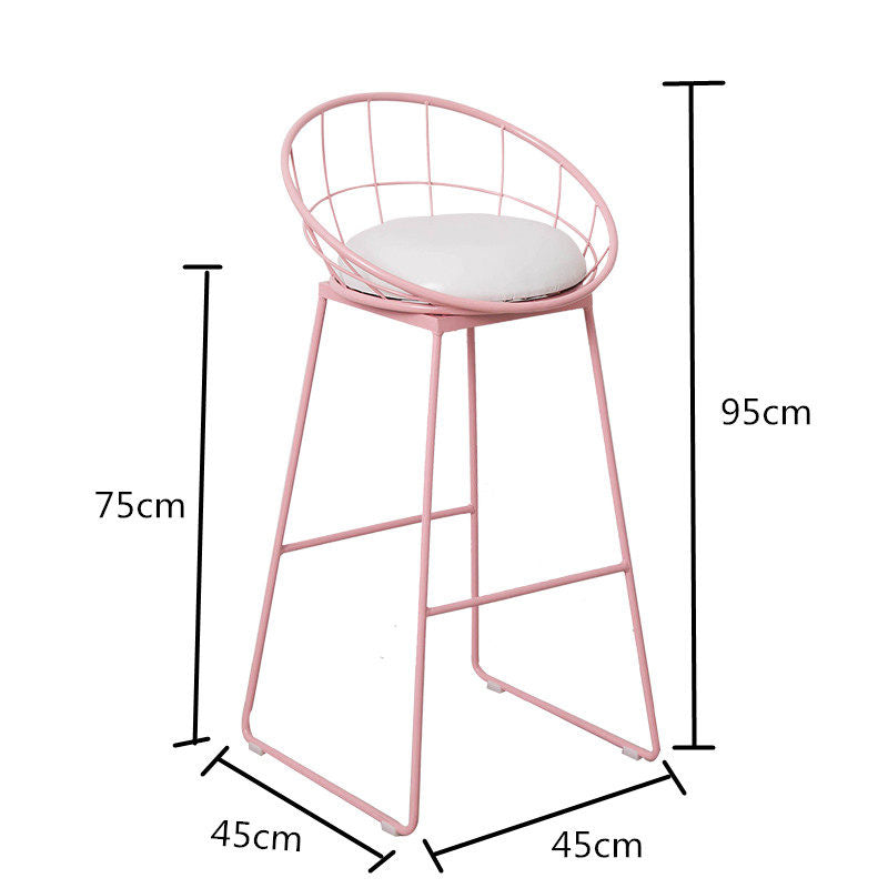 大理石吧台桌家用商用奶茶店桌椅子隔間陽台長條桌子高腳桌酒粉色MT-A24