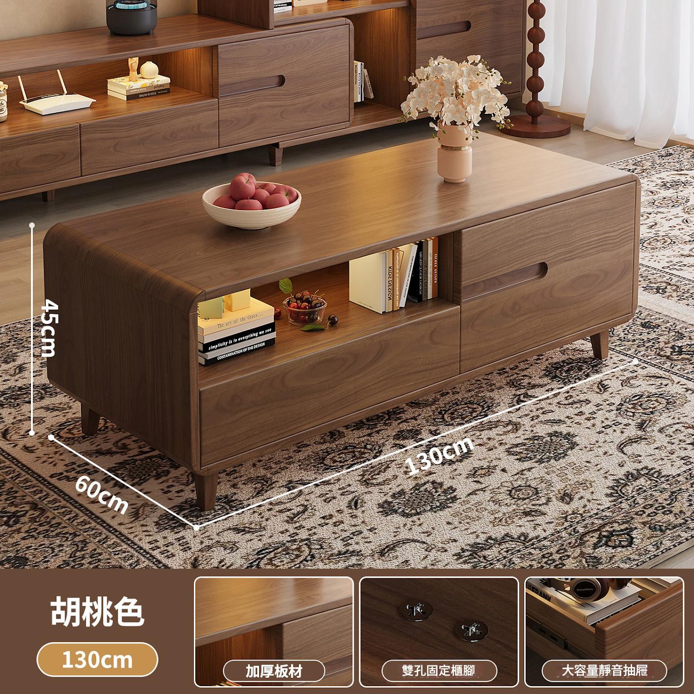 TV cabinet living room storage cabinet small apartment integrated retractable coffee table TV cabinet combination CJ-01