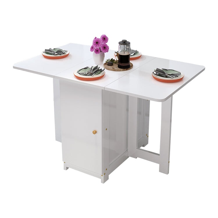 蝴蝶式餐桌,可折疊,松木製成,帶腳輪和鎖,緊湊,自然飾面,DT-A5