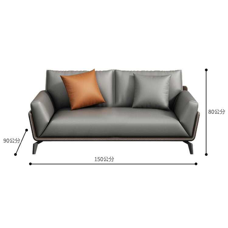 這款沙發非常適合接待室和辦公室。它採用防水納帕皮革,寬敞的座椅,填充物為PP棉、乳膠和聚氨酯泡沫,搭配柔軟的天然木材和S型彈簧,帶來舒適愜意的體驗。沙發為灰色,可訂製。型號:OS-A19