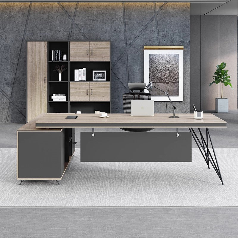 Office Desk and Chair Set Manager Desk Single Executive Desk Modern Simple CEO Desk Panel Executive Desk ED-A102