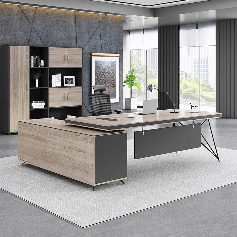 Office Desk and Chair Set Manager Desk Single Executive Desk Modern Simple CEO Desk Panel Executive Desk ED-A102