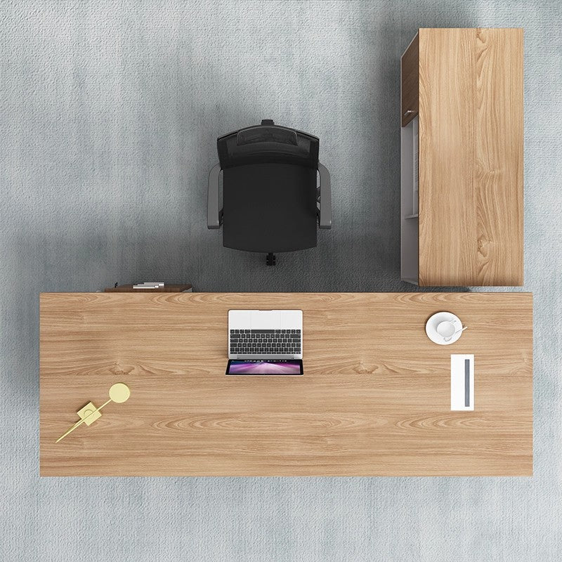 Boss's Desk and Chair Set, Minimalist Modern CEO Desk, Executive Desk, Office Furniture ED-A110