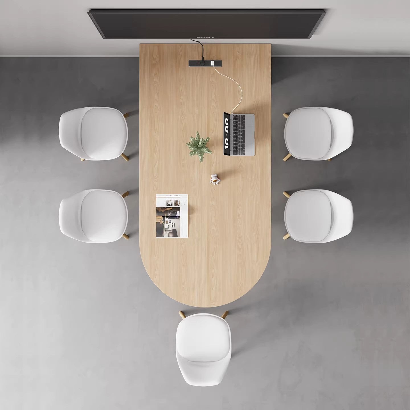 Conference Table, Long Table, Simple Modern Training Table, Long Strip Table, Small Negotiation Table and Chair Set, Conference Room U-shaped Table MT-A41