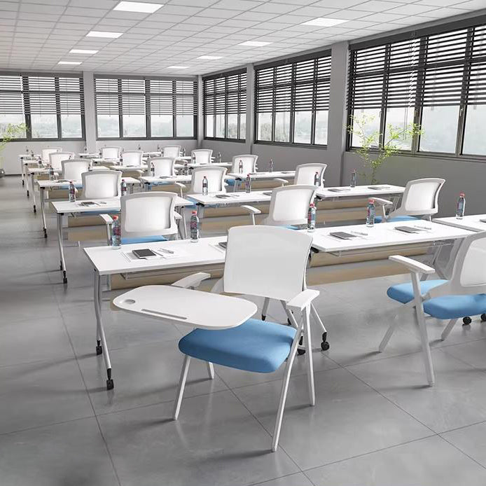 Training Chair with Writing Tablet, Foldable Office Chair with Backrest, Staff Chair for Educational Institutions, Thickened Office Conference Chair OC-A44
