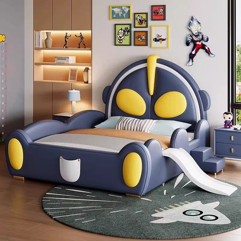 Ultraman Kids' Bed Boy Single Bed Small Apartment Bedroom Bed Simple Modern Cartoon Kids' Bedroom Large Bed SRC-A05