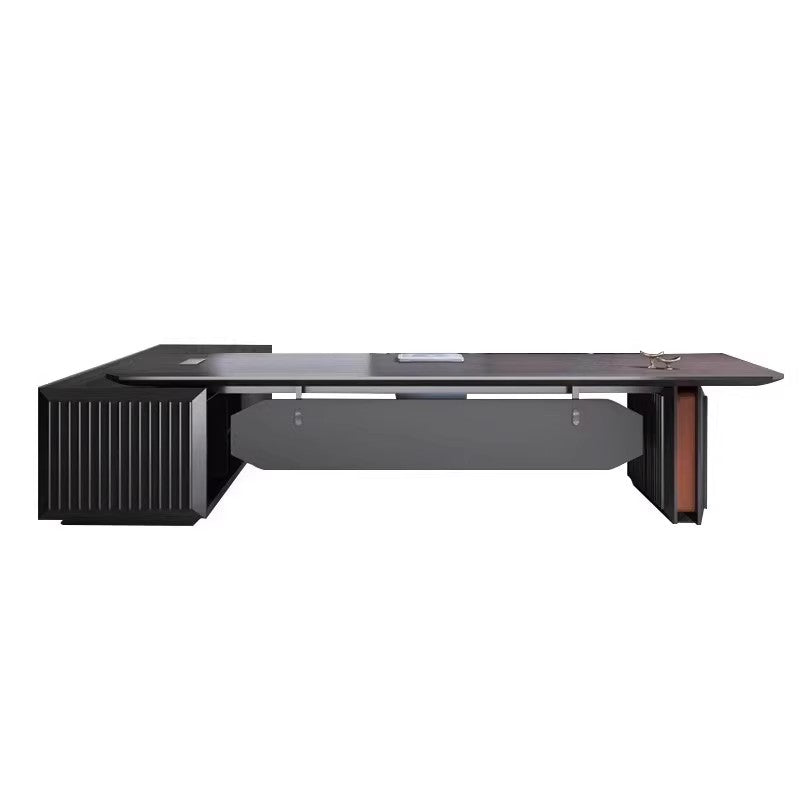 高級老闆桌簡約現代輕奢董事長辦公室大班台辦公桌組合辦公家具ED-A119