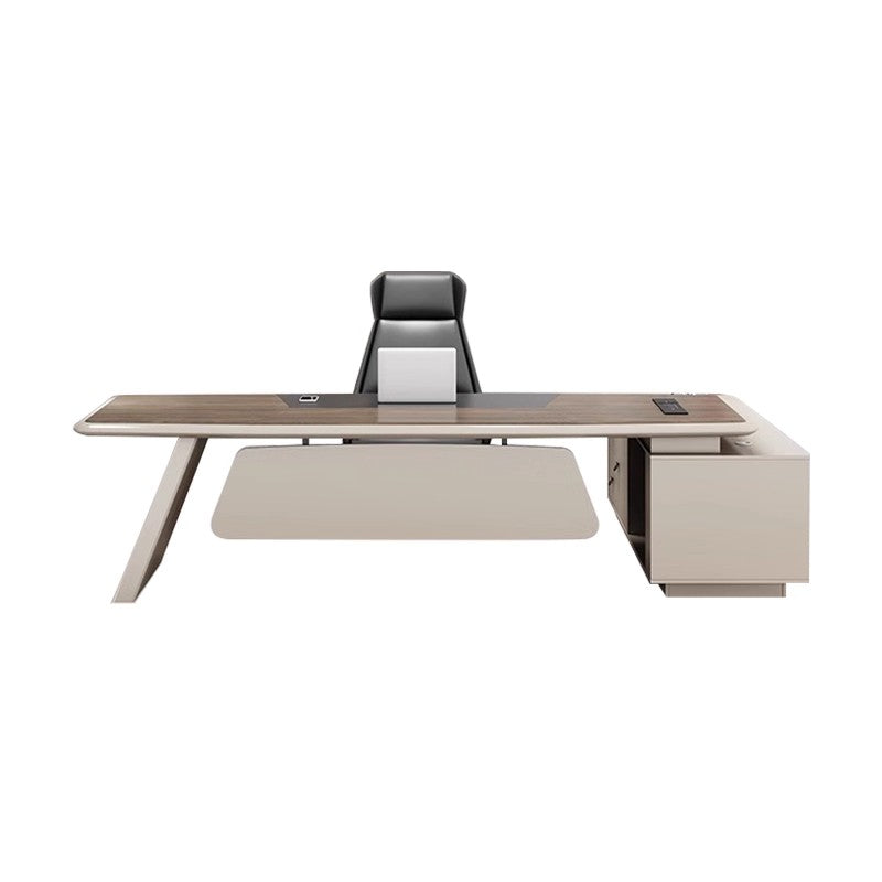 Executive Desk, President Desk, Simple Modern Office Desk and Chair Set, Office Furniture, Manager/Supervisor Light Luxury Executive Desk ED-A101