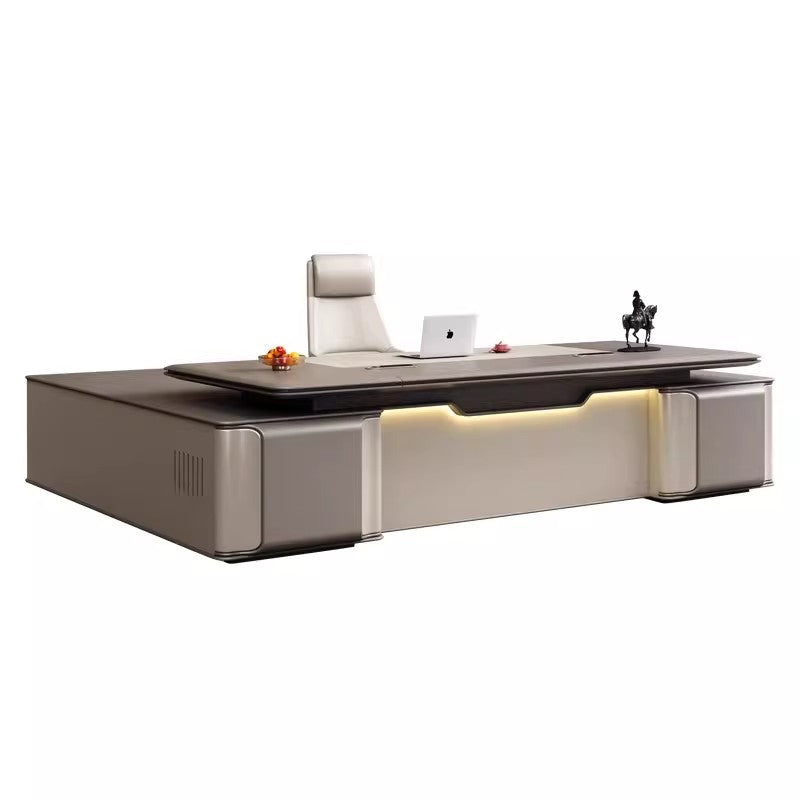 Executive Desk High-End General Manager's Office Large Desk Light Luxury Chairman's Office Furniture President Desk ED-A131