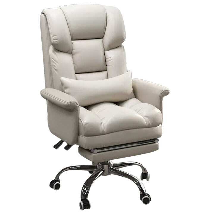Office chair, task chair, swivel chair, filled with latex and high-density polyurethane foam, height-adjustable, ergonomic design, with footrest and casters, elegant appearance, Model: OC-A49