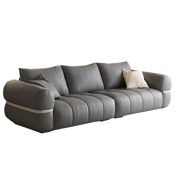 時尚盤腿沙發，地板沙發，仿麂皮聚酯纖維面料，高密度聚氨酯泡沫，乳膠坐墊，天然木框架，織帶，米色，可定制，SF-A7