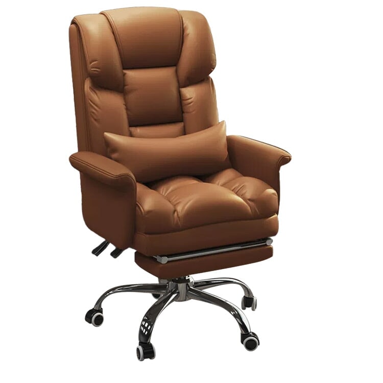 Office chair, task chair, swivel chair, filled with latex and high-density polyurethane foam, height-adjustable, ergonomic design, with footrest and casters, elegant appearance, Model: OC-A49
