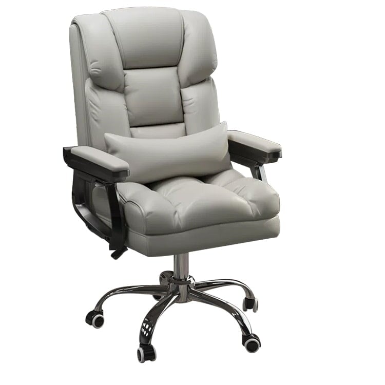 Office chair, task chair, swivel chair, filled with latex and high-density polyurethane foam, height-adjustable, ergonomic design, with footrest and casters, elegant appearance, Model: OC-A49