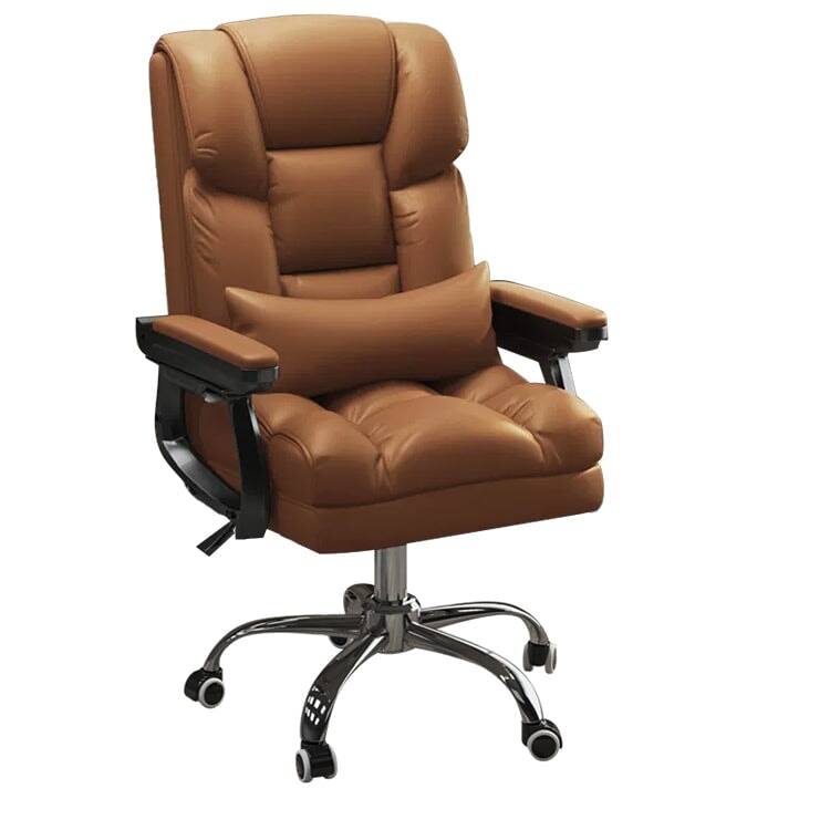 Office chair, task chair, swivel chair, filled with latex and high-density polyurethane foam, height-adjustable, ergonomic design, with footrest and casters, elegant appearance, Model: OC-A49