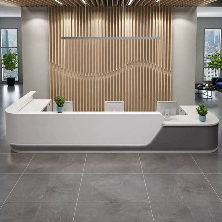 接待台、接待櫃檯、高櫃檯、帶鎖抽屜、隔板、簡約、現代、RD-A21