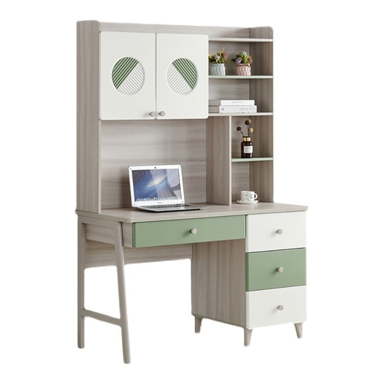 辦公桌、學習桌、電腦桌、簡易書桌附抽屜、書架、電腦、封邊處理、耐污三聚氰胺貼皮、收納、人體工學、CD-A20