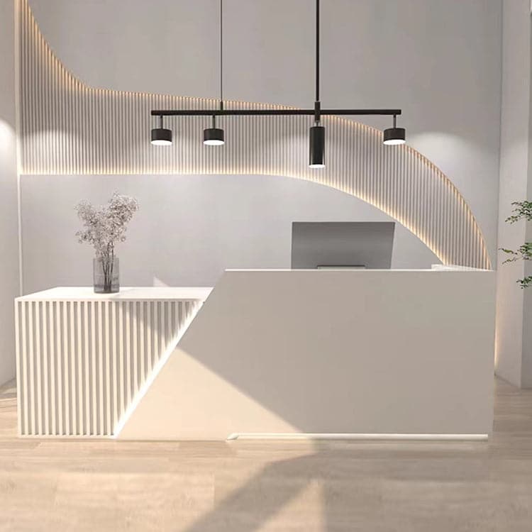 接待台、收銀機、辦公室接待台，採用環保材料，帶鎖、鍵盤托架和電腦收納空間，RD-A33