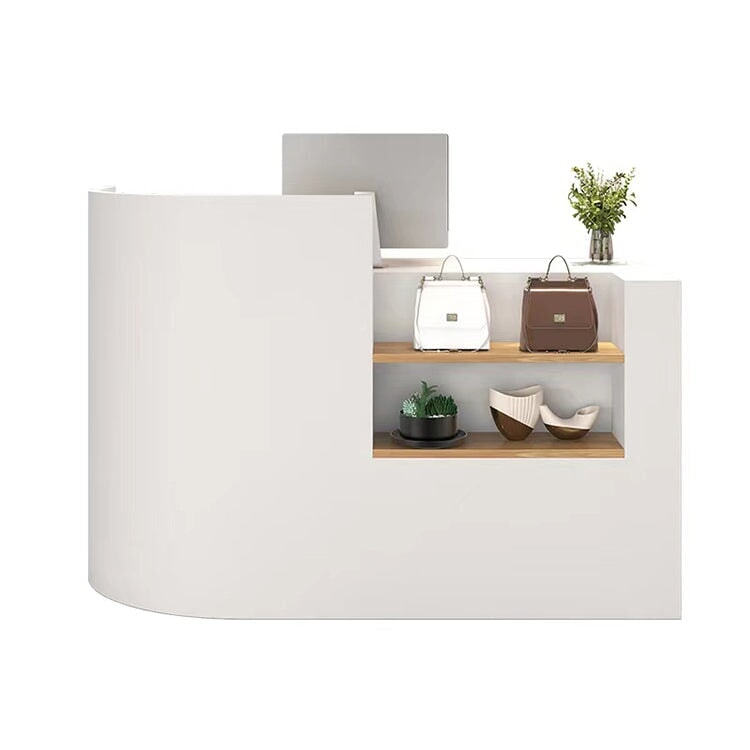 接待台、入口接待台、收銀台、辦公室接待台、電腦櫃、超大儲存容量、圓角設計、簡約現代、RD-A22