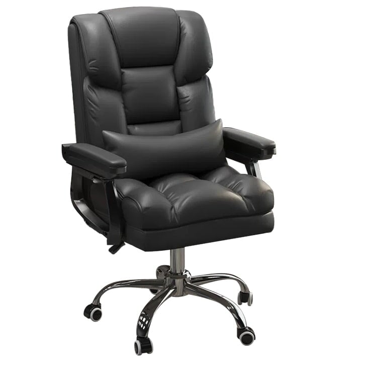 Office chair, task chair, swivel chair, filled with latex and high-density polyurethane foam, height-adjustable, ergonomic design, with footrest and casters, elegant appearance, Model: OC-A49