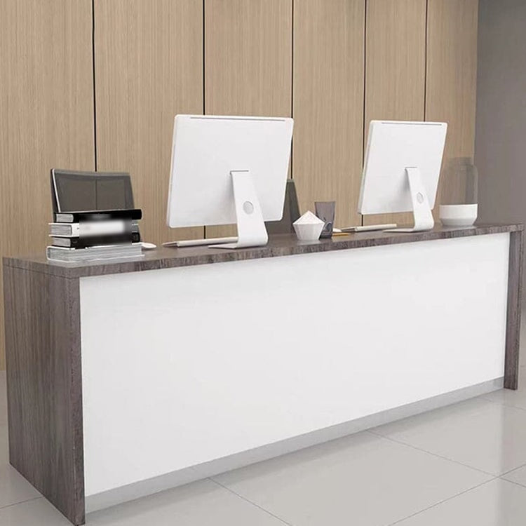 接待台、接待櫃檯、收銀台、辦公室接待台、環保材料、帶鎖鍵盤托架、RD-A34