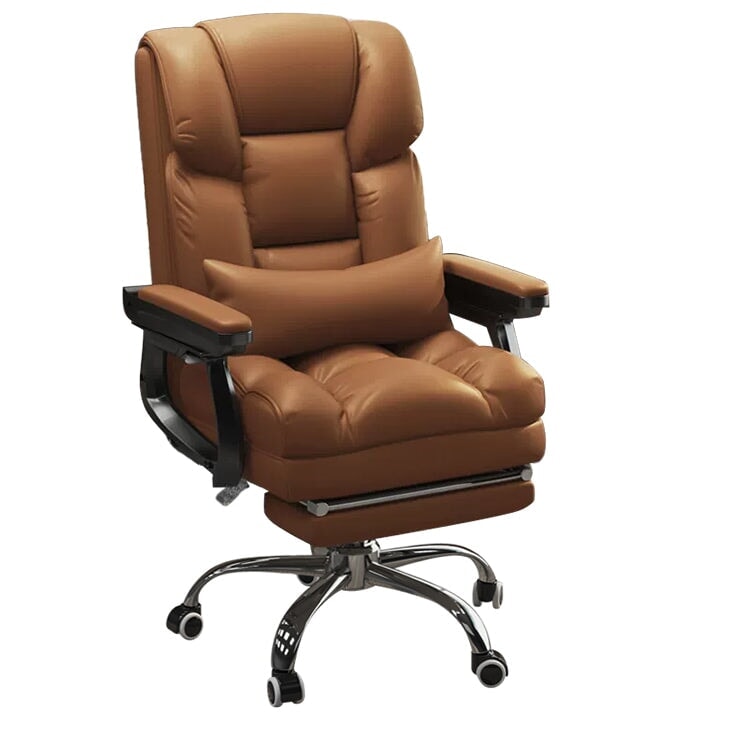 Office chair, task chair, swivel chair, filled with latex and high-density polyurethane foam, height-adjustable, ergonomic design, with footrest and casters, elegant appearance, Model: OC-A49