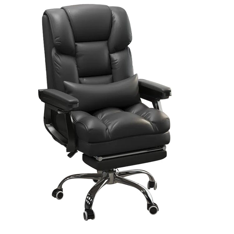 Office chair, task chair, swivel chair, filled with latex and high-density polyurethane foam, height-adjustable, ergonomic design, with footrest and casters, elegant appearance, Model: OC-A49