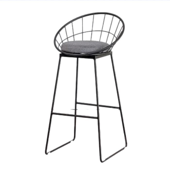 桌子、吧台桌、櫃檯桌、木紋飾面、鋼腿、圓潤飾面、塑膠零件、簡約現代設計、白色、可客製化、BT-A4