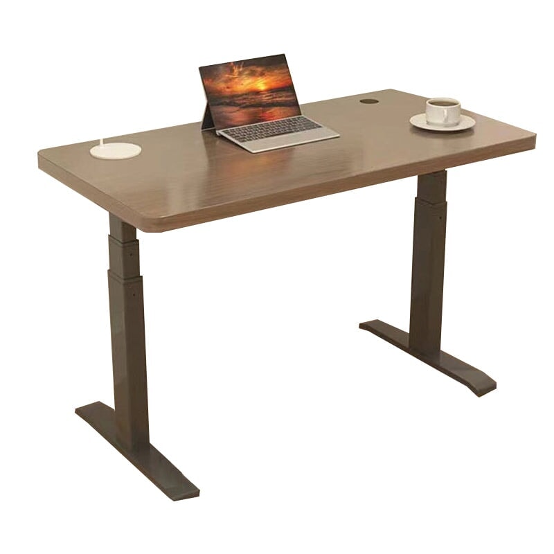 電動升降桌，工作桌，時尚升降桌，高度可調電腦桌，高度可調支架，遠端辦公桌，高度可調桌，白色/黑色，電動桌，HAD-A10