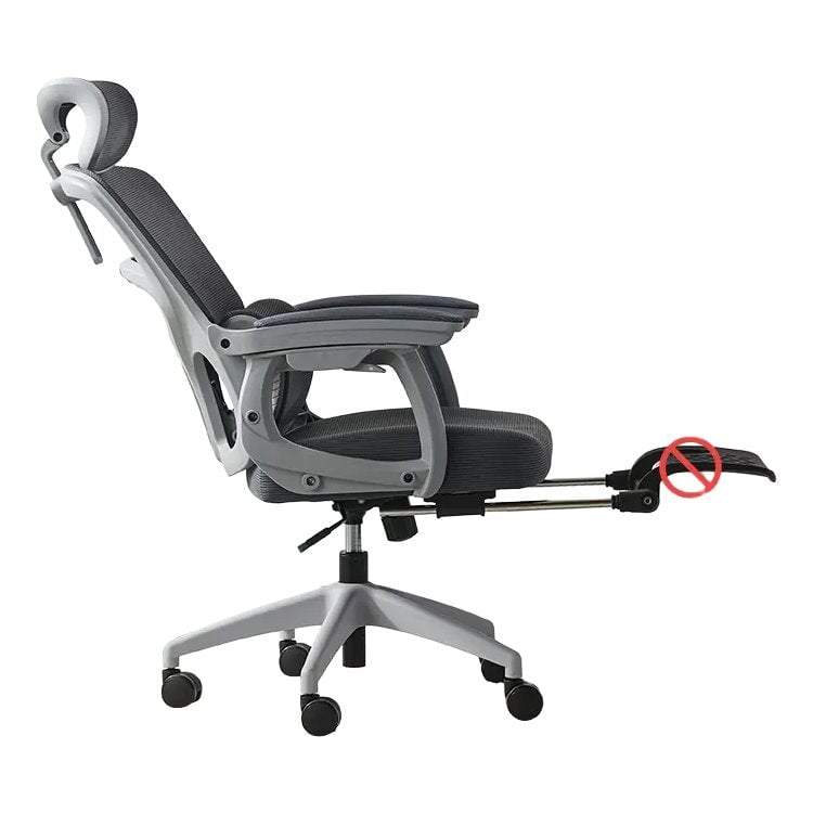 Stylish Office Chair, Work Chair, Swivel Chair with Headrest, Adjustable Armrests, Dual Air Cylinders and Footrest (OC-A51)