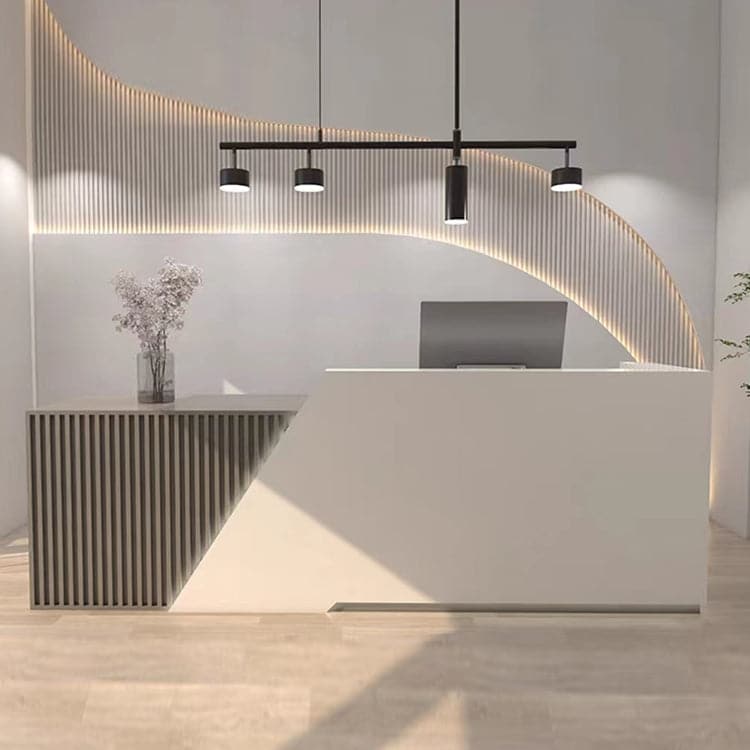 接待台、收銀機、辦公室接待台，採用環保材料，帶鎖、鍵盤托架和電腦收納空間，RD-A33