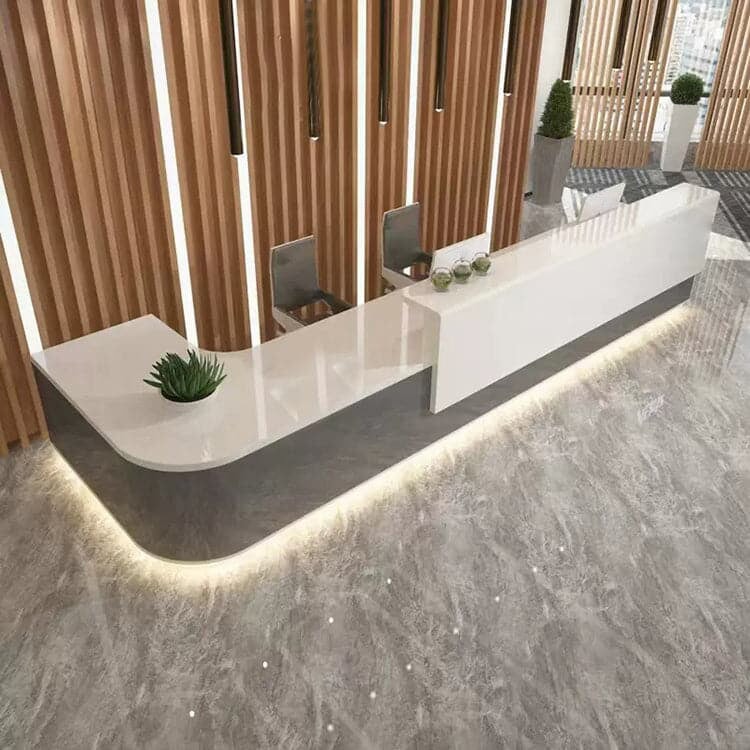 接待台、接待櫃檯、高櫃檯、帶鎖抽屜、隔板、簡約、現代、RD-A21