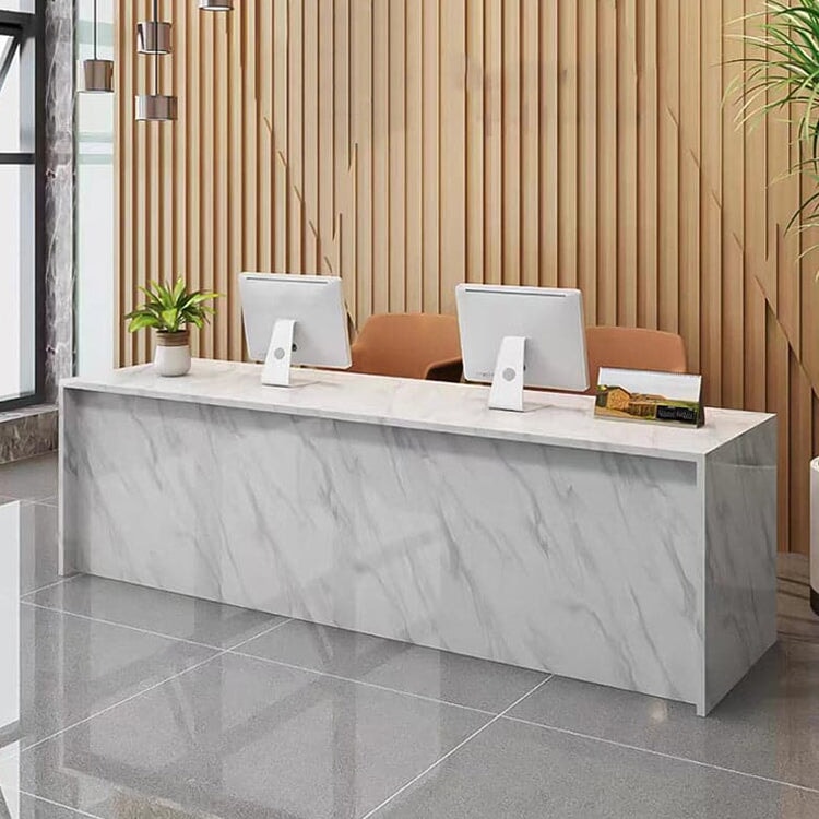 接待台、接待櫃檯、收銀台、辦公室接待台、環保材料、帶鎖鍵盤托架、RD-A34