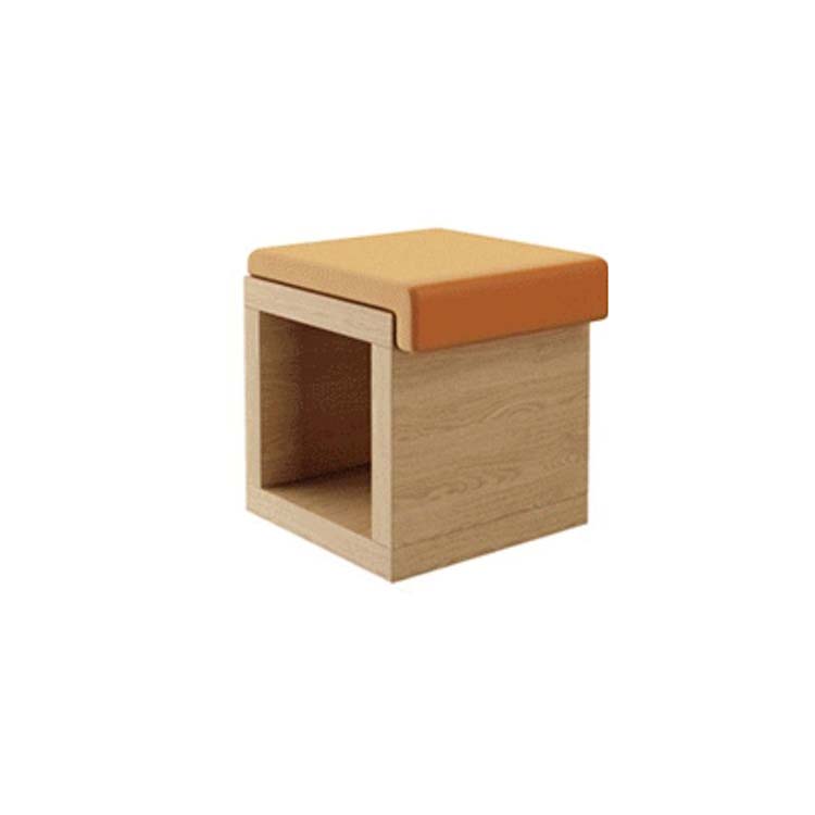 適用於商業或零售場所的客廳接待套裝，採用木紋飾面、納帕皮革軟墊、高密度聚氨酯泡沫填充，並帶有儲物空間。深灰色，可自訂。 CT-A28