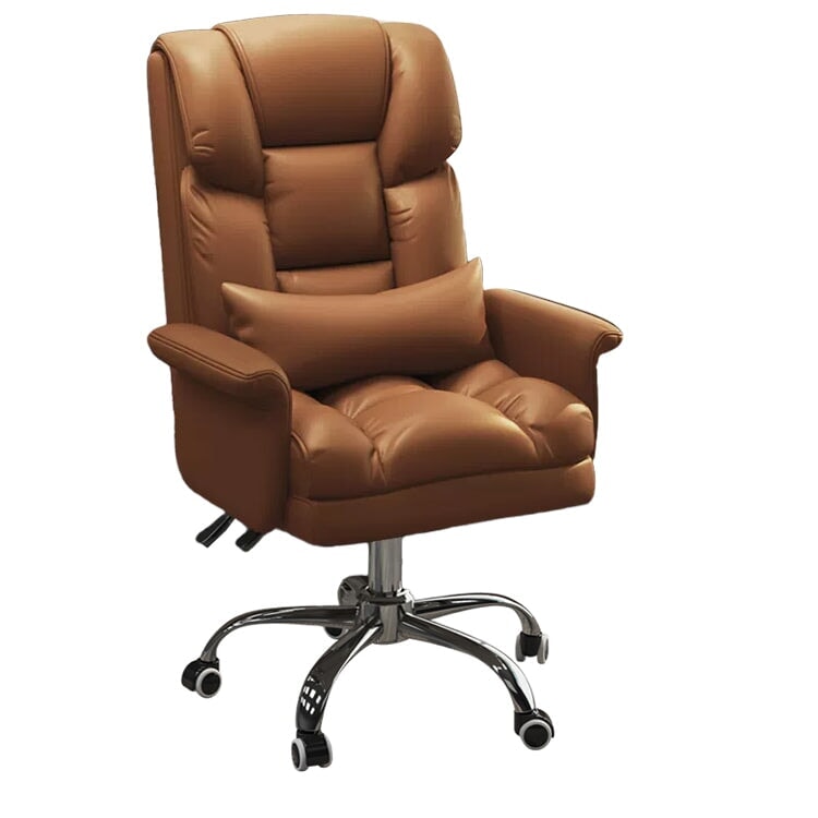 Office chair, task chair, swivel chair, filled with latex and high-density polyurethane foam, height-adjustable, ergonomic design, with footrest and casters, elegant appearance, Model: OC-A49