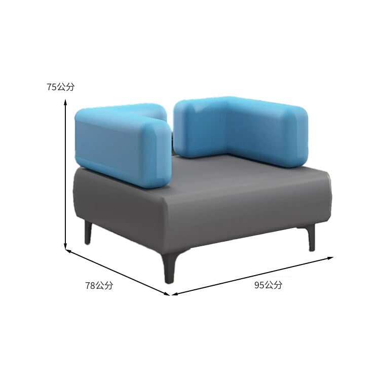 沙發和茶几套裝，接待區，納帕皮革，碳鋼腿，高度合適，尺寸完美，安全無異味，堅固耐用，靈活百搭，簡約風格，橙色，灰色，OS-A5