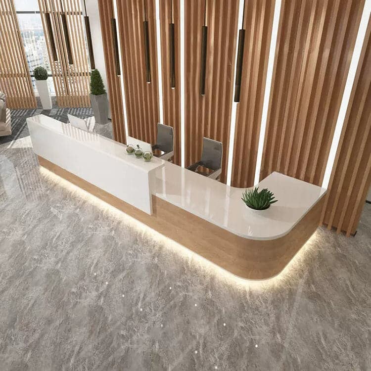 接待台、接待櫃檯、高櫃檯、帶鎖抽屜、隔板、簡約、現代、RD-A21