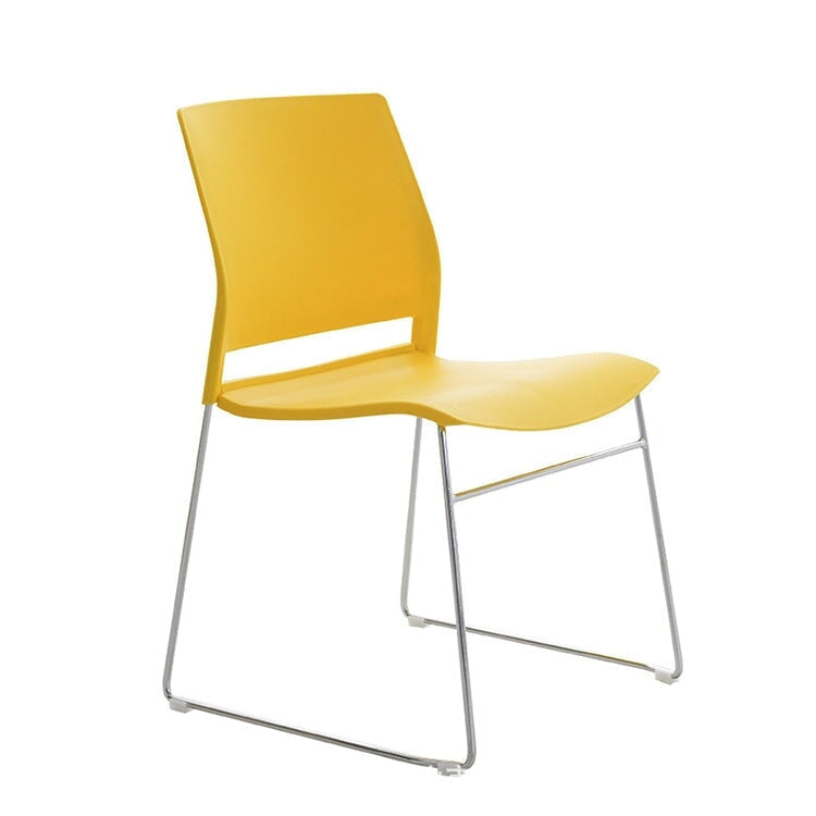 Stackable office chair, space-saving design, cotton and linen fabric, steel frame, non-slip rubber, OC-A42