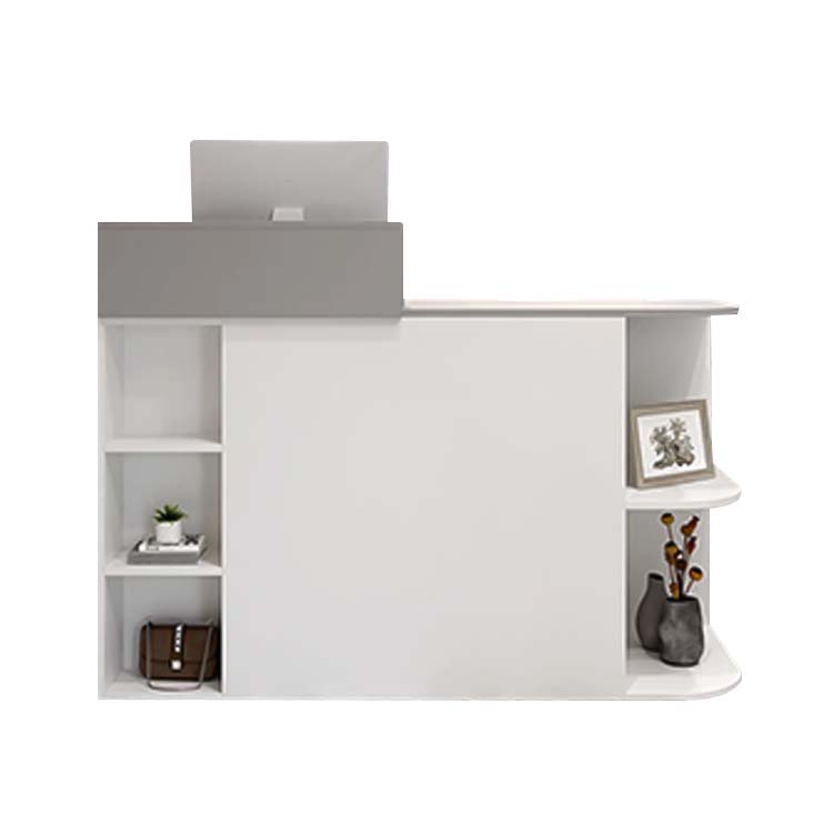 接待台、接待櫃檯、入口接待處、收銀台、櫃檯、辦公室接待處、商店接待台、商業用途、公司、醫院、美容院、白色 RD-A25