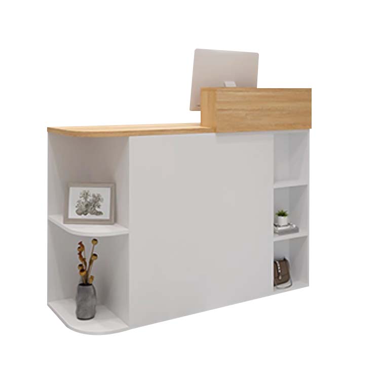 接待台、接待櫃檯、入口接待處、收銀台、櫃檯、辦公室接待處、商店接待台、商業用途、公司、醫院、美容院、白色 RD-A25