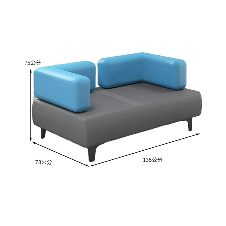 沙發和茶几套裝，接待區，納帕皮革，碳鋼腿，高度合適，尺寸完美，安全無異味，堅固耐用，靈活百搭，簡約風格，橙色，灰色，OS-A5